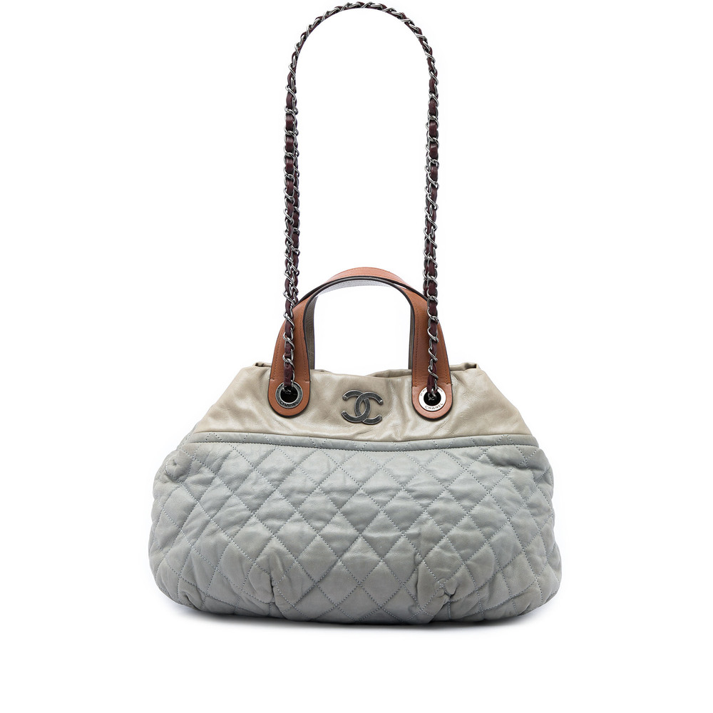 Pre-Loved Chanel Paris Byzance Small Calfskin In The Mix Tote